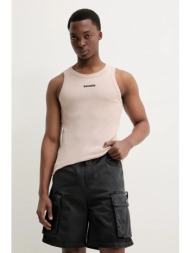 μπλουζάκι barrow χρώμα: μπεζ, s5bwuata081 97% βαμβάκι, 3% ελαστάν