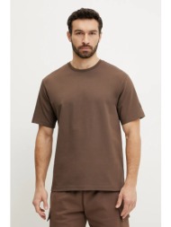 βαμβακερό μπλουζάκι the north face relaxed ανδρικό, χρώμα: καφέ, nf0a8c351oi1 100% βαμβάκι