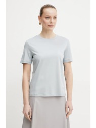 μπλουζάκι max mara leisure χρώμα: γκρι, 2516941067600 51% modal, 49% βαμβάκι