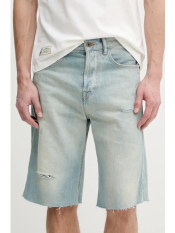 βαμβακερό τζιν σορτς pepe jeans bermuda short tint χρώμα