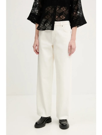 τζιν παντελόνι superdry χρώμα μπεζ, w7011200a-8ml 100%