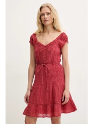 φόρεμα guess gauze χρώμα: κόκκινο, w5gk0a we340 κύριο υλικό: 71% ραμί, 29% βαμβάκι
φόδρα: 100% βαμβά