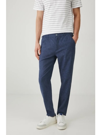 λινό παντελόνι medicine χρώμα ναυτικό μπλε πρόσθετη