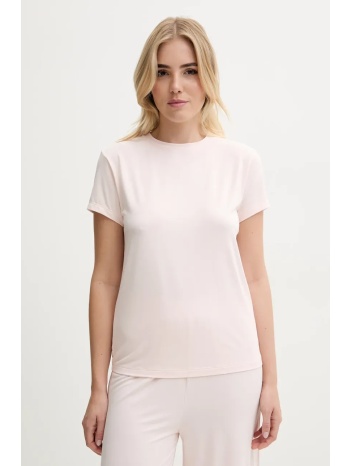 μπλουζάκι lounge boss χρώμα ροζ, 50543334 84% modal, 16%