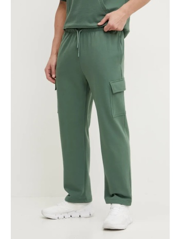 βαμβακερό παντελόνι the north face χρώμα πράσινο