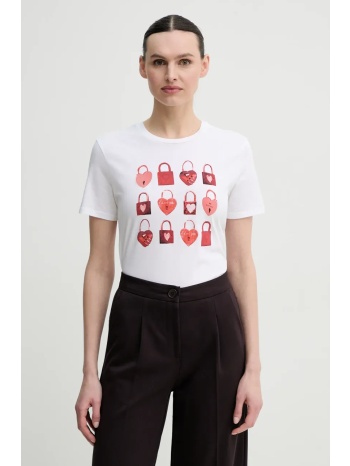 βαμβακερό μπλουζάκι ps paul smith γυναικείο, χρώμα άσπρο