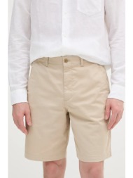 σορτς calvin klein jeans χρώμα: μπεζ, lv040em618 97% βαμβάκι, 3% ελαστάν