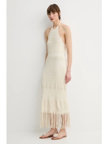 φόρεμα nanushka neiva χρώμα μπεζ, nw25ssdr27005 96%