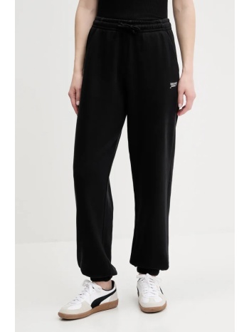 βαμβακερό παντελόνι tommy jeans χρώμα μαύρο, dw0dw20670