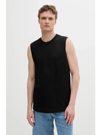 βαμβακερό μπλουζάκι calvin klein jeans χρώμα μαύρο