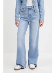 τζιν παντελόνι tommy jeans χρώμα: μπλε, dw0dw20583 81% βαμβάκι, 18% lyocell, 1% ελαστάν