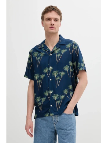πουκάμισο tommy hilfiger χρώμα ναυτικό μπλε, mw0mw38580