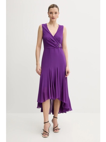 φόρεμα morgan reel χρώμα μοβ, reel 100% πολυεστέρας