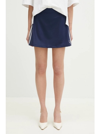 φούστα adidas originals 3s mini skirt χρώμα ναυτικό μπλε