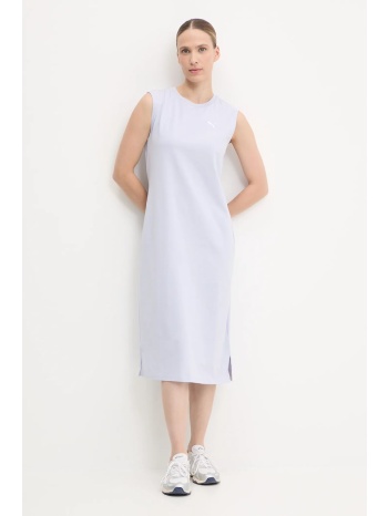 φόρεμα puma χρώμα μπλε, 685643 κύριο υλικό 95% βαμβάκι
