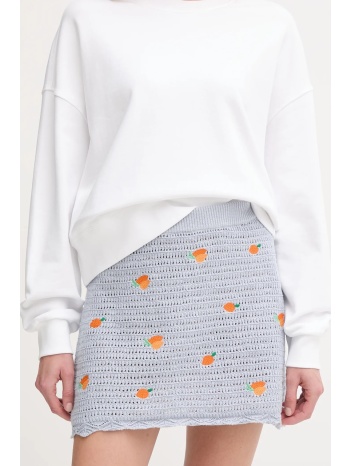 βαμβακερή φούστα pepe jeans olaya skirt χρώμα μπλε