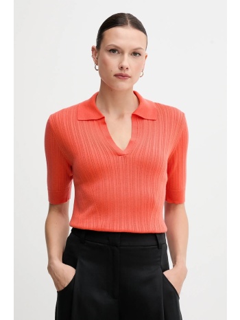 πόλο united colors of benetton χρώμα πορτοκαλί, 123vd3018