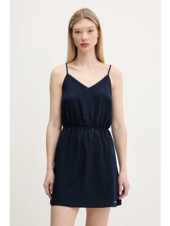 φόρεμα tommy jeans χρώμα ναυτικό μπλε, dw0dw20613 100%