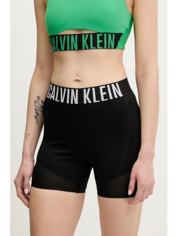 σορτς προπόνησης calvin klein performance χρώμα μαύρο