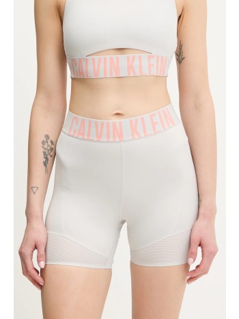 σορτς προπόνησης calvin klein performance χρώμα γκρι