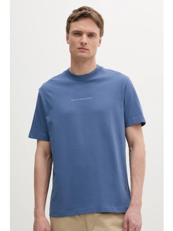 βαμβακερό μπλουζάκι marc o`polo ανδρικό, χρώμα μπλε