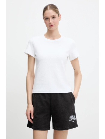 μπλουζάκι puma χρώμα μπεζ, 685053 61% βαμβάκι, 34%