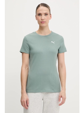 μπλουζάκι puma χρώμα πράσινο, 685021 κύριο υλικό 62%