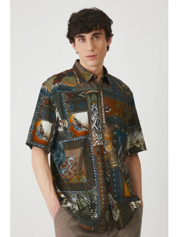 πουκάμισο medicine χρώμα πολύχρωμο 51% βαμβάκι, 49%