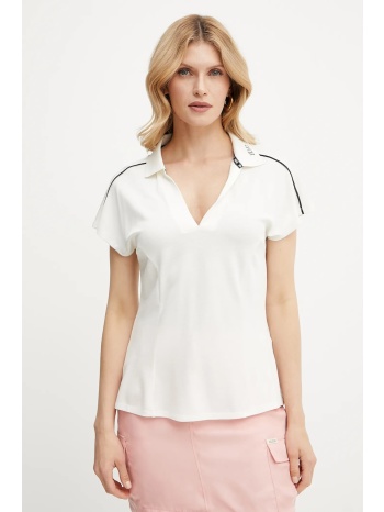 πόλο liu jo χρώμα μπεζ, ta5183 j4883 83% βισκόζη, 14%