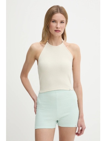 top calvin klein jeans χρώμα μπεζ, j20j225300 56% βαμβάκι