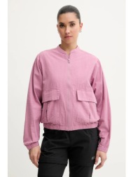 βαμβακερό μπουφάν picture serenata χρώμα: ροζ, wvt0394 100% βαμβάκι