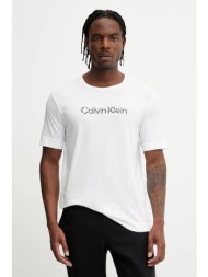 μπλουζάκι calvin klein performance χρώμα: άσπρο, lvgms5k183 57% βαμβάκι, 38% πολυεστέρας, 5% ελαστάν