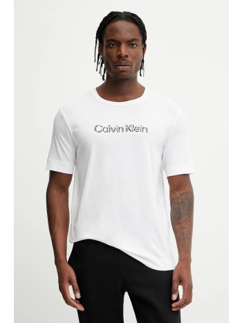 μπλουζάκι calvin klein performance χρώμα άσπρο, lvgms5k183