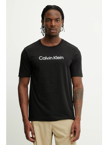 μπλουζάκι calvin klein performance χρώμα μαύρο, lvgms5k183