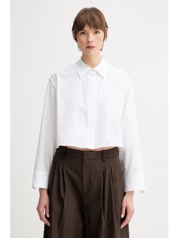 βαμβακερό πουκάμισο a.l.c. maude χρώμα άσπρο, 5tops01848