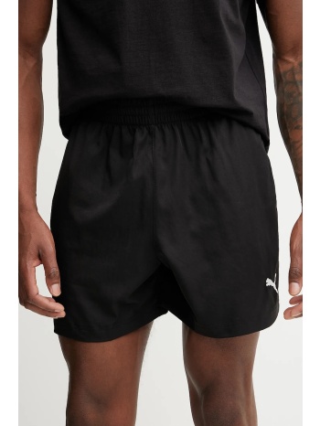 σορτς puma χρώμα μαύρο, 682602 100% πολυεστέρας