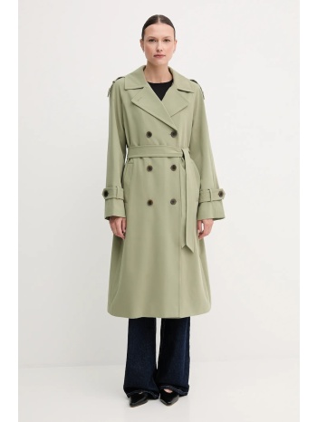 παλτό dkny χρώμα πράσινο, dlempq97 κύριο υλικό 70%