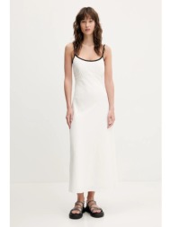 λινό φόρεμα hollister co. χρώμα: μπεζ, ki359-5049 κύριο υλικό: 55% λινό, 45% βισκόζη
φόδρα: 100% πολ