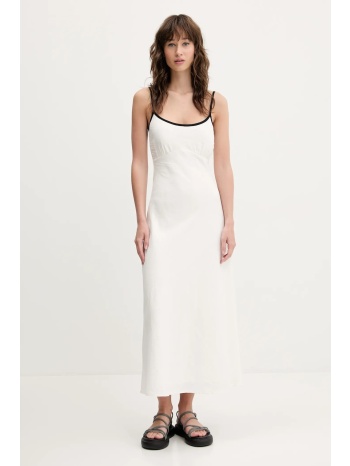 λινό φόρεμα hollister co. χρώμα μπεζ, ki359-5049 κύριο