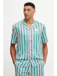 πουκάμισο fila lastro χρώμα: πράσινο, fam0926 100% πολυεστέρας