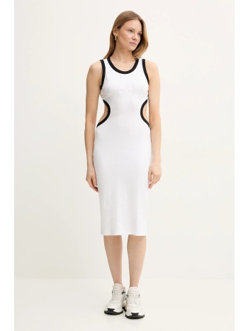 φόρεμα liu jo χρώμα άσπρο, va5043.j4822 95% βαμβάκι, 5%