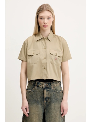 πουκάμισο dickies χρώμα πράσινο, dkdfs573khk1 65%