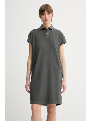 φόρεμα g-star raw χρώμα πράσινο, d25910-d756 95% οργανικό