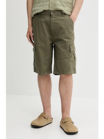 βαμβακερό σορτσάκι guess jeans ανδρικά, χρώμα πράσινο