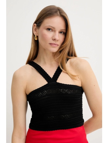 top twinset χρώμα μαύρο, 251tt3102 65% βισκόζη, 35%