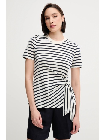 βαμβακερό μπλουζάκι tommy hilfiger χρώμα μπεζ, ww0ww44559