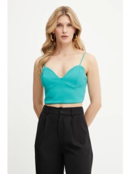 top fracomina χρώμα: τιρκουάζ, fs25st2006w47601 κύριο υλικό: 94% πολυεστέρας, 6% σπάντεξ
φόδρα: 97% 