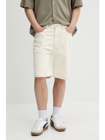 τζιν σορτς hugo ανδρικά, χρώμα μπεζ, 50537723 υλικό 1