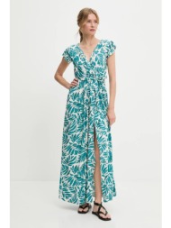 φόρεμα answear lab χρώμα: πράσινο 100% βισκόζη