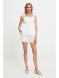 μπλούζα και σορτς answear lab χρώμα: άσπρο κύριο υλικό: 90% πολυεστέρας, 10% βαμβάκι
φόδρα: 100% βισ